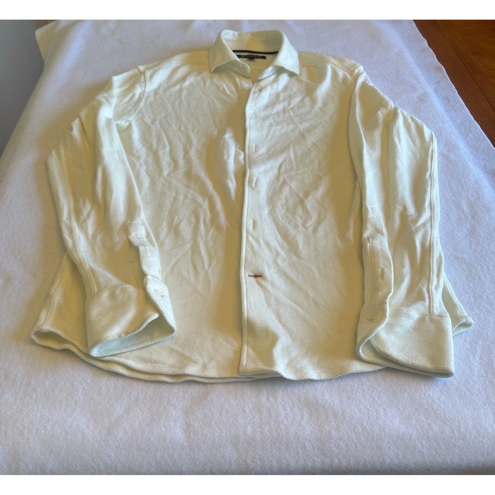 Cremieux Shirt Mens Size M White Button Down Long Sleeve Soft Casual Minimalist